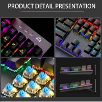 K1คีย์บอร์ดเมาส์ Combo GAMING set RGB 104 Keys PC Office Gamers