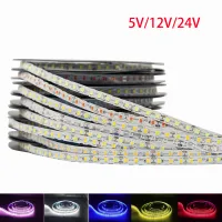 5V 12V 24V 6Mm S ไฟ Led Strip สำหรับป้าย DIY นีออนท่อซิลิกอนที่มีความยืดหยุ่นบาร์ SMD3528 120 Ledsm