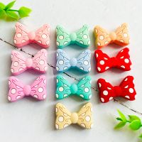 【DT】hot！ 10pcs Baby Silicone Beads New Bow Tie BowKnot Teether Pacifier Chain Necklace Accessories