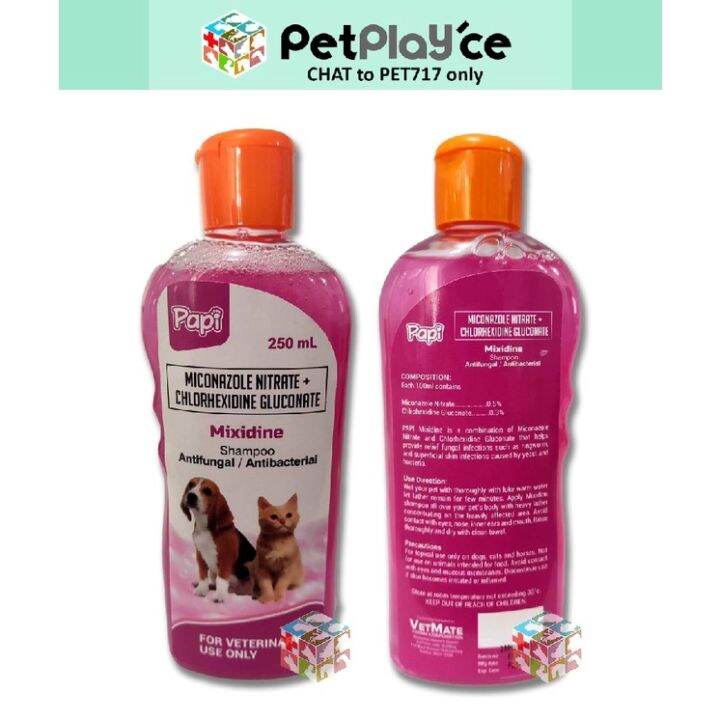 Papi Mixidine Antifungal Liquid Shampoo for Dog Cat 250ml Lazada PH
