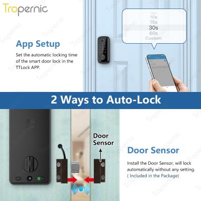 Tuya ล็อค Deadbolt Zigbee ล็อคประตูล็อคลายนิ้วมือรหัสผ่านรายการอัจฉริยะแอปที่บ้านปลดล็อคดิจิตอลอัจฉริยะ