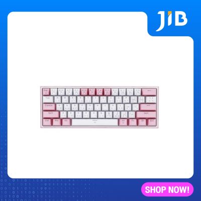 KEYBOARD (คีย์บอร์ด) REDRAGON K617 FIZZ (WHITE &amp; PINK) (BLUE SWITCH - RGB LED - EN/TH)