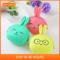 2022 New Wallet Bag Colorful Rabbit Ladies Cute Silicone Wallet Daily Clutch Bag Women Mini Purse Key Female Small Handbag Girl