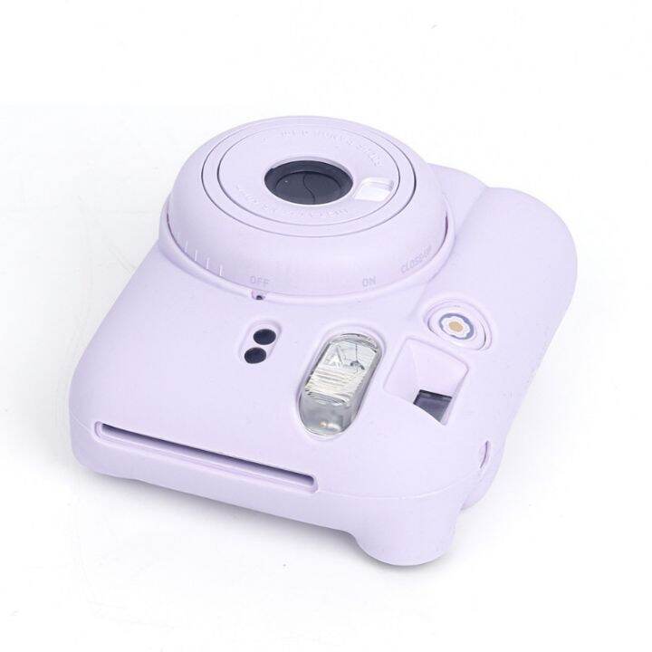 เคสซิลิโคนสำหรับกล้องสำหรับ-fujifilm-instax-เปลือก-mini12ฝาครอบป้องกันปลอกนิ่มสีทึบรอยขีดข่วนเคสขนาดเล็ก12