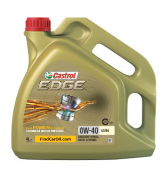 1 thùng 4 can  dầu nhớt xe ô tô cao cấp castrol edge titanium 0w40 4l - ảnh sản phẩm 1