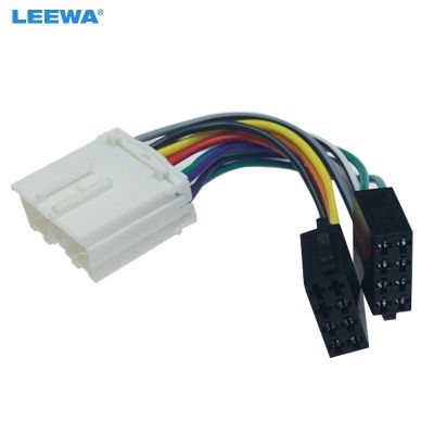 LEEWA Car Stereo Conversion Plug Wire Adapter For Mitsubishi to ISO CD Radio Wiring Harness Original Head Units Cable CA6096