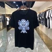 5185 Palace ดอกไม้บุคลิกภาพพิมพ์เสื้อยืดแขนสั้น S-3XL