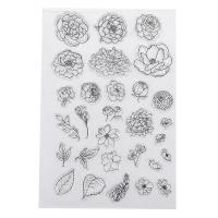 Qearl flower transparent clear silicone stamp for diy scrapbooking photo decoration