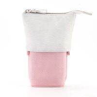 Telescopic Pop-Up Pencil Bag Cosmetic Storage Bag with Zipper for School Office