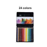 NYONI 24364872120 colors Professional Colored Pencils Soft Oil Drawing Pencil Set For Drawing School Art Painting Supplies