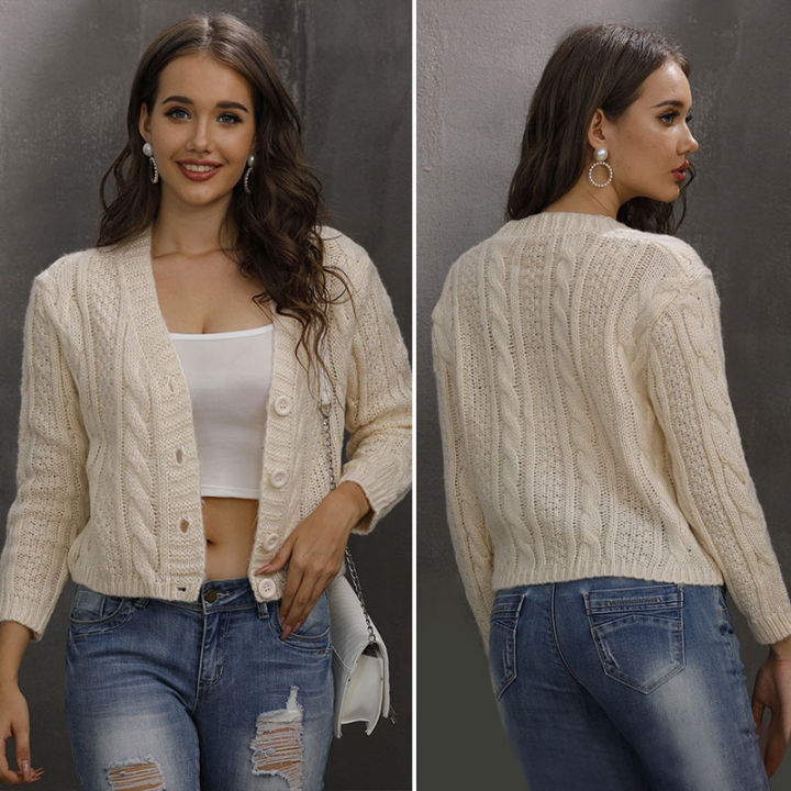 v-neck-short-knitted-sweaters-women-cardigan-fashion-short-sleeve-protection-crop-top-ropa-cropped-cardigans-white
