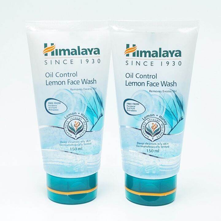 [Bundle of 2] Himalaya Oil Control Lemon Face Wash Removes Excess Oil