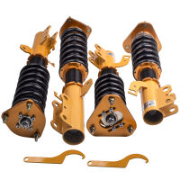 maXpeedingrods Coilover ชุดโช๊คอัพ สำหรับ Toyota Celica GT GTS ST204 FWD 1990 1991 1992 1993 1993 แดมเปอร์แบบปรับระดับได้ 24 ระดับ โช๊คหลัง โช๊คหน้า โช๊ค สตรัทปรับเกียว สตัทปรับเกลียว โช๊คสตรัท โช๊คอัพรถยนต์ สปริงโหลด 4X (SKU# CO-TOYCEL-9093-G-86-VG2)