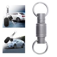 【CW】 Titanium Alloy Keyring Clip Quick Buckle Durable Sturdy Multifunctional Keychain Pendant for Waist Belt Car Remote Control