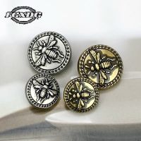 10pcs 15/20mm Bee Design Vintage Clothing Buttons Sewing Supplies and Accessories Metal Buttons for Clothing DIY Sewing Buttons