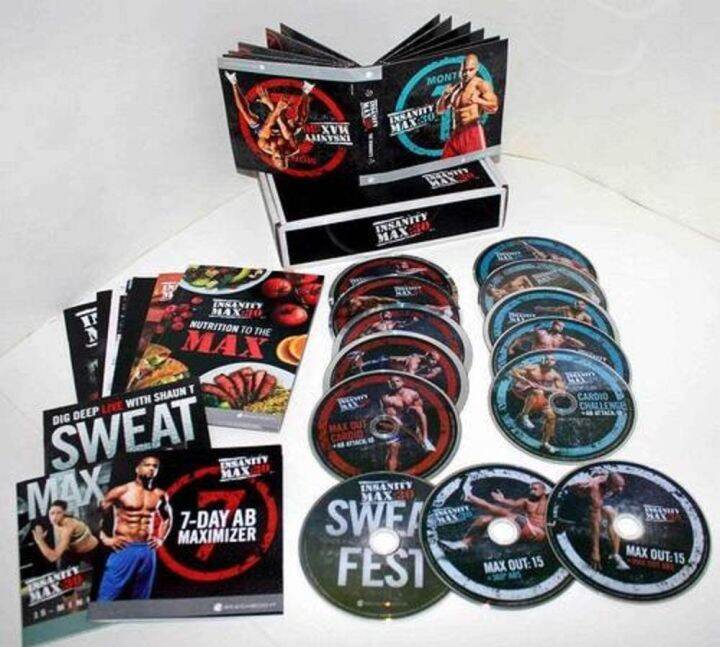 Insanity Max 30 Minutes Workout ,Shaun T DVD Videos,10 DVDs | Lazada PH