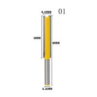 LTG 1ชิ้นเราเตอร์ขอบสีแดงยาวพิเศษบิต-1/4 "เครื่องมือตัดแต่งก้าน50/76มม