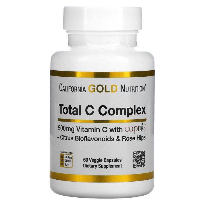 California Gold Nutrition, Total C Complex, Vitamin C with Capros