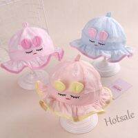 【hot sale】◈☸▤ C05 Cotton Infant Baby Hat Rabbit Ears Cotton Sun Bucket Hat for 0-8 Months