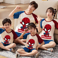 Marvels Pajama Set Parent-Child Family Pajamas Cartoon Women Men Homewear Summer Sleepwear Kids Clothes