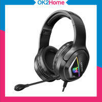 Onikuma X2 Luminous Headphone Gaming หูฟังเกมมิ่งเบสหนัก 3.5 mm