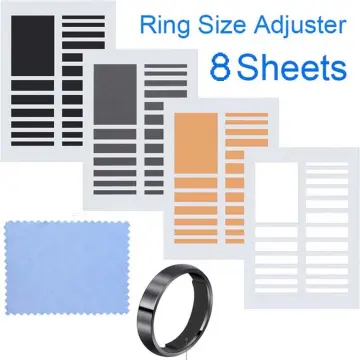 8 Sizes Silicone Invisible Clear Ring Size Adjuster Resizer Loose Rings  Reducer Ring Sizer Fit Any