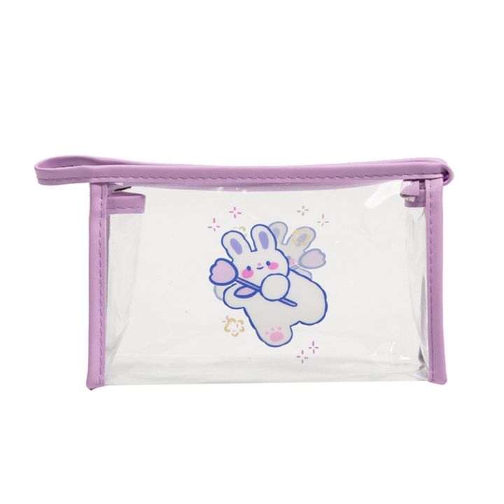 wash-bag-pencil-case-bear-transparent-korean-storage-bag-toiletries-organizer-women-cosmetic-bag-waterproof-makeup-bag