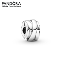 Pandora Silver Ribbon sterling silver clip เครื่องประดับ   คลิปชาร์ม ชาร์มสีเงิน สีเงิน ชาร์มเงิน เงิน ชาร์มสร้อยข้อมือ ชาร์มแพนดอร่า แพนดอร่า