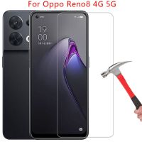 ปกป้องหน้าจอปกป้องหน้าจอสำหรับ Oppo Reno8 4G 5G กระจกกันกระแทกบน Reno 8 Opporeno8ฟิล์มโทรศัพท์ปลอดภัย6.43 Op Opo Opp Appo Opp