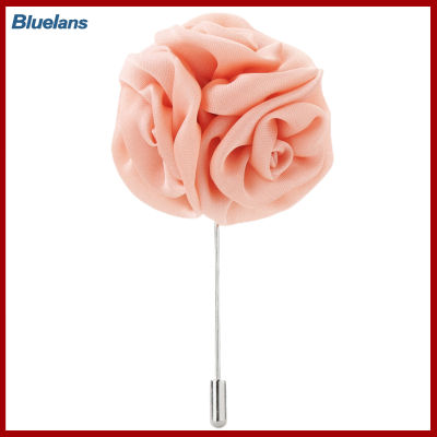 Bluelans®เข็มกลัดดอกไม้สำหรับผู้ชายดีไซน์กุหลาบผ้าไม่เปลี่ยนรูป