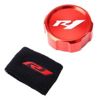 ฝาครอบกระบอกสำหรับ R1ยามาฮ่า R1 Yzf Yzfr1 1999-2022 2021เบรคหน้ารถจักรยานยนต์ฝากระปุกน้ำมันไฮดรอลิกปักลาย3d