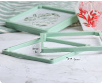 Cookies Stencil Frames Baking Magnetic Icing Cookie Stencil Holder Printing Spray Mold Fondant Cake Dessert Decorating Tools Bar Wine Tools