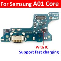 ใหม่ USB ชาร์จพอร์ตบอร์ด Flex Cable Connector Parts สําหรับ Samsung Galaxy A01 Core A013F โมดูลไมโครโฟน