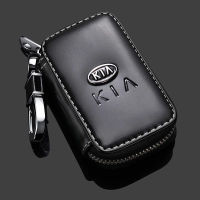 พวงกุญแจเคสกระเป๋าสตางค์หุ้มกุญแจรถหนังแท้อเนกประสงค์สำหรับ KIA K2 K3 K5 KX3 KX5 RIO Niro Sportage Stinger Sorento Carens จิตวิญญาณ Cerato