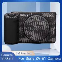 ฟิล์มห่อสติ๊กเกอร์ติดบนตัวเครื่องไวนิลสำหรับ Sony ZV-E1เคลือบสติกเกอร์ป้องกันกล้อง ZVE1 ZV E1สติกเกอร์กล้อง