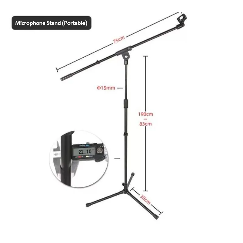 Surelock MTL01 Adjustable Mic Boom Stand for Handheld Microphones JG