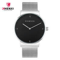 CHENXI nd Luxury Men Women Watches Black Ultra Thin Clock Casual Wristwatch Lovers mesh band Sports relogio masculino Watch