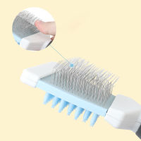 Double-Purpose Self Cleaning Dog Slicker Brush For Shedding Cat Grooming Comb Removes Loose Underlayers Knead Tangled Hair