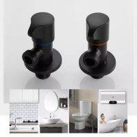 Bathroom Filling Angle Valve Corner Bidet Black Stainless Steel Kitchen Cold Hot Tap Accessories Standard Male G1/2 Threaded