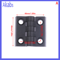 Akabs บานพับสีดำ1ชิ้นบานพับประตูพลาสติกก้นแบริ่งตู้มีลิ้นชักบานพับกล่องเก็บเครื่องประดับ