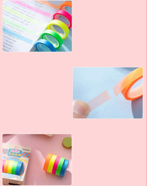 color-marking-tape-scotch-tape-paper-tape-pet-hand-account-tape-stationery-tape-writable-hand-account-tape