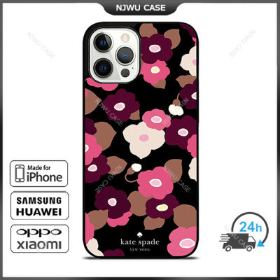 KateSpade Flower 4 Phone Case for iPhone 14 Pro Max / iPhone 13 Pro Max / iPhone 12 Pro Max / XS Max / Samsung Galaxy Note 10 Plus / S22 Ultra / S21 Plus Anti-fall Protective Case Cover