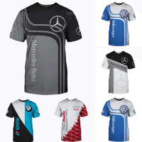 Bmw [high Quality] 2023 New - Benz Logo 3d Digital Print Sportswear Mens Breathable T-shirt Short-sleeved Motorcycle Bicycle Shirt Xxs-6xl Fashion Versatile