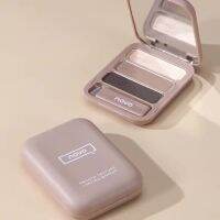 คิ้วฝุ่นตลับ 3 สี เฉดดิ้งไฮไลท์ novo Smooth Texture Lasting Makeup Eyebrow Powder 5345(ใหม่/แท้)