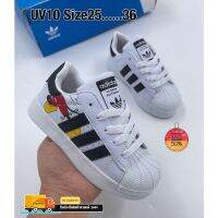 รองเท้าเด็กAdidas Superstar SIZE.25-36 *ลายมิกกี้* ใส่สบาย เบา รองเท้าเด็กชาย-หญิง รองเท้าผ้าใบเด็ก รองเท้าเด็กใส่เที่ยว