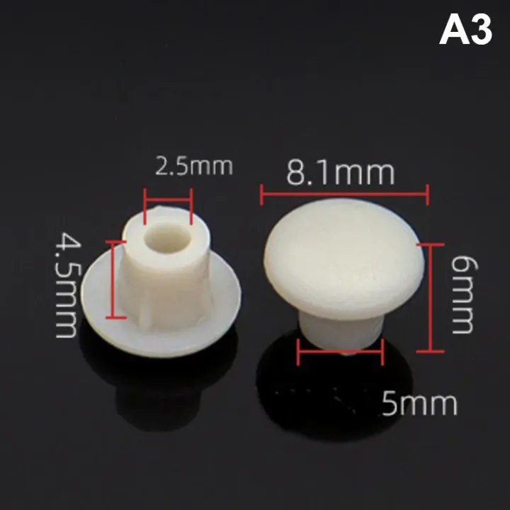 rengyouxing ambo 200pcs 5mm Plastic Furniture Hole Covers Dust Plug