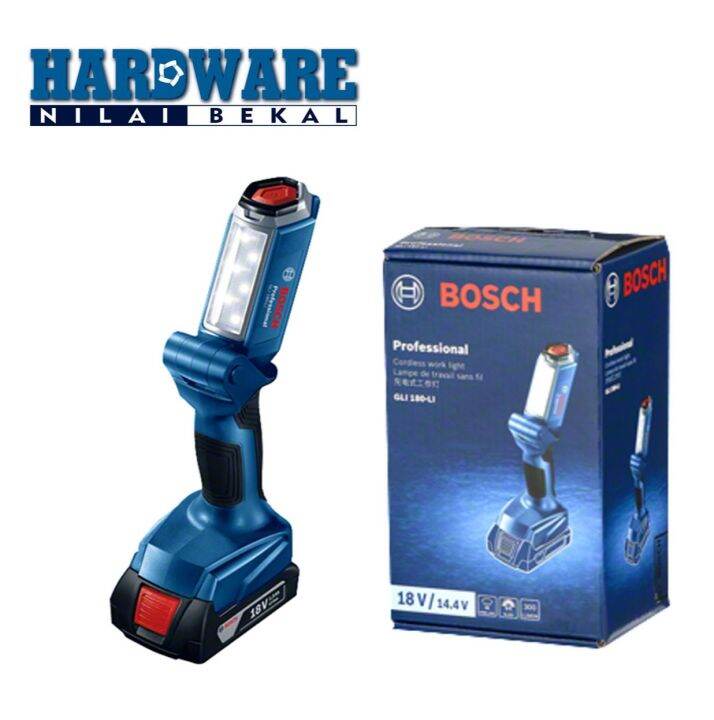 BOSCH CORDLESS WORK LIGHT GLI 180LI Lazada