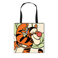 New Tigger Folding Shopping Bag Cute Portable Storage Bag Outdoor Fashion Travel Fabric Portable Wholesale