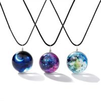 【YF】♠  Stunning Views of Necklace Guardian Pendant Dark Science Glass