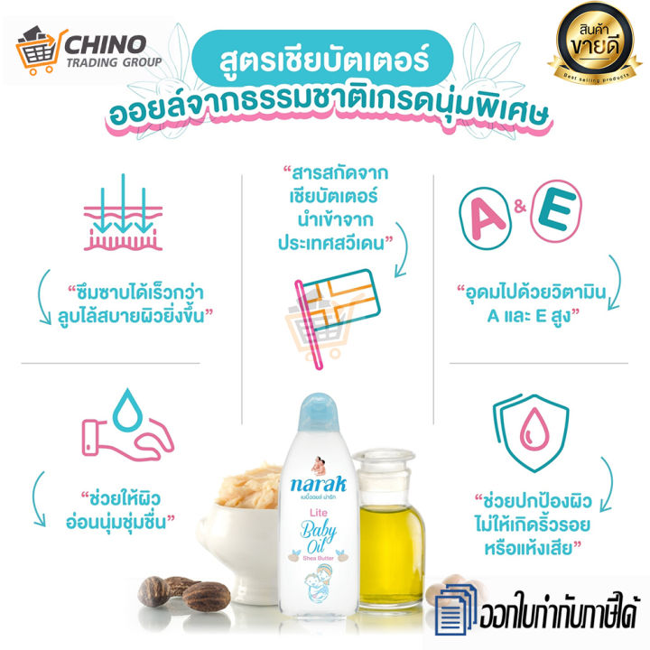 เบบี้ออยล์-เบบี้ออยล์น่ารัก-narak-ออยบำรุงผิว-ขนาด-45-ml-90-ml-ออยล์จากธรรมชาติเกรดนุ่มพิเศษ-นำเข้าจากประเทศสหรัฐอเมริกา